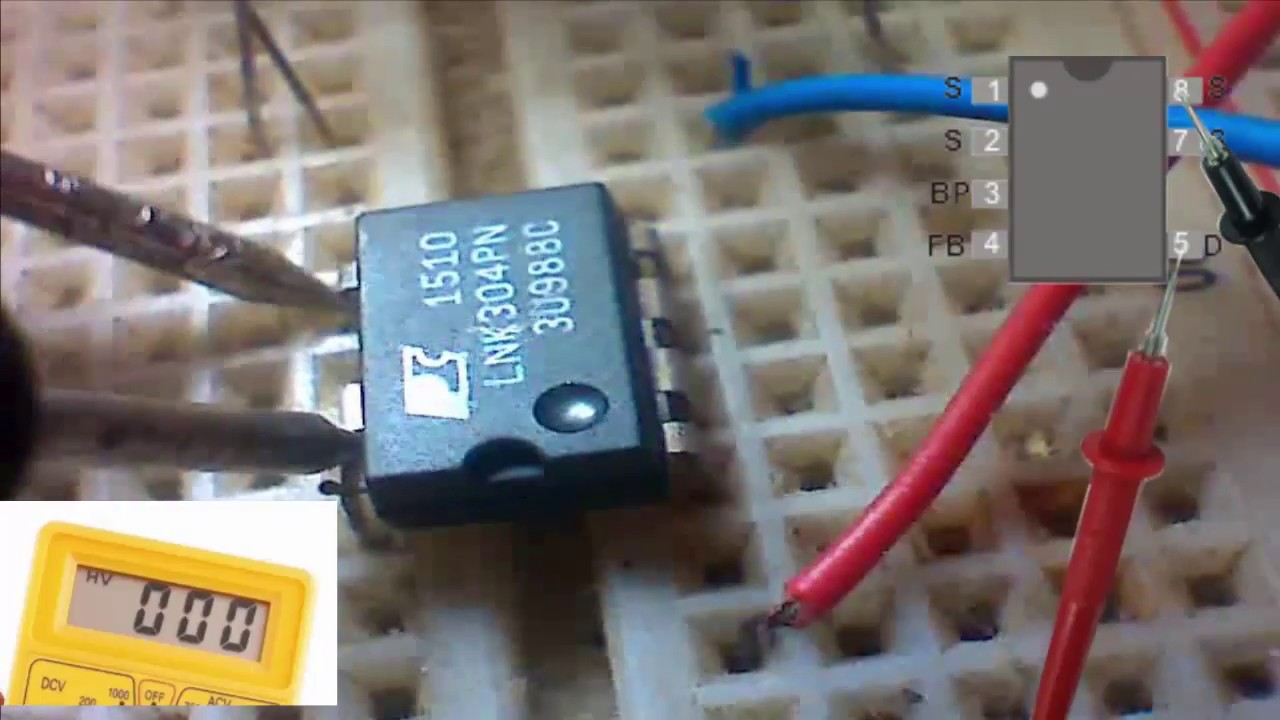 Teste Regulador Tensao LNK304PN - YouTube