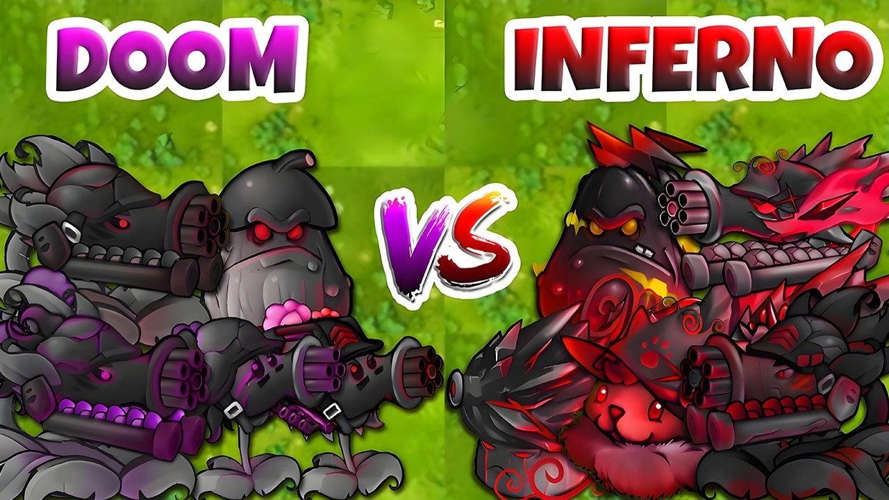 PVZ Fusion 3.3 Challenge - Team DOOM vs INFERNO Plants vs Obsidian Gargantuar - Who Will Win?