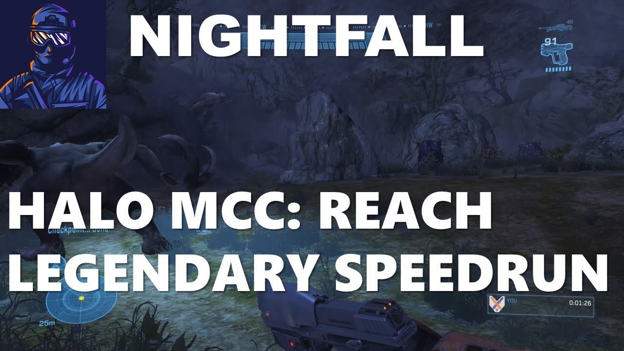 Halo MCC: Reach Legendary Speedrun Part 3 - Nightfall - YouTube