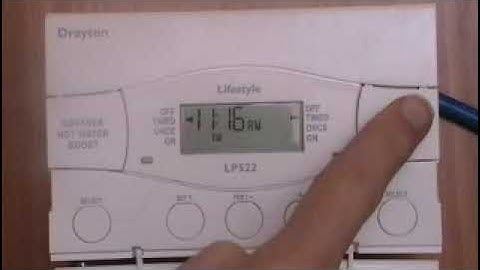 Drayton LP522 boiler programmer