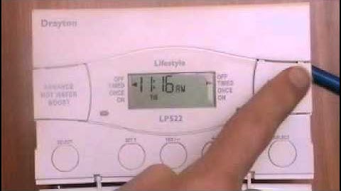 Drayton LP522 boiler programmer