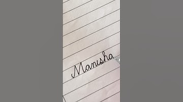Manisha❤️|| #shorts #shortvideo #cursivewriting #cursive #lettering #nameart #cursivehandwriting