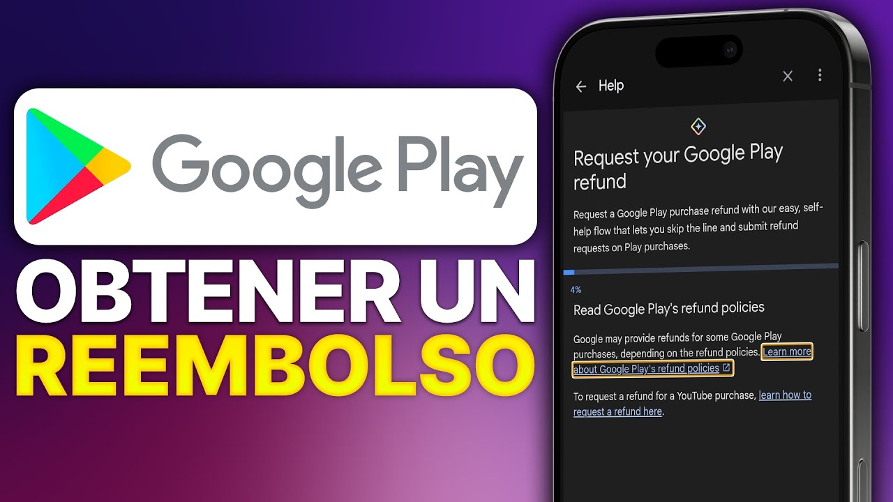 Cómo obtener un REEMBOLSO en Google Play Store (2025) - YouTube