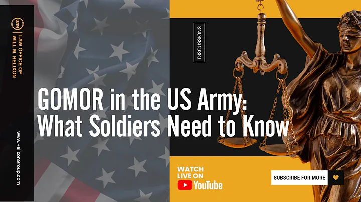 GOMOR in the US Army: What Soldiers Need to Know