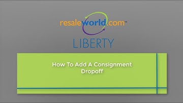 How To Add A Consignment Inventory Dropoff In The Liberty Consignment Software