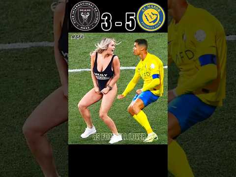 Al Nassr Vs Inter Miami Ronaldo Injury Ronaldo Vs Messi Football Shorts Soccer