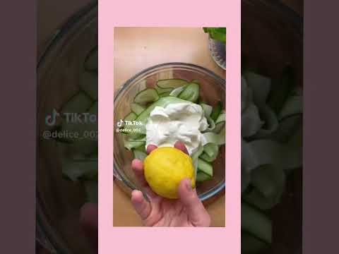 وصفه خيار زبادي ليمون فلفل اسود ملح زيت زيتون