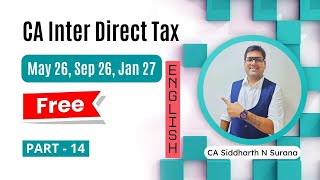 CA CS CMA Inter DT ABSOLUTELY FREE | May 26 Sep 26 Jan 27 ENGLISH Part 14 | CA Siddharth N Surana