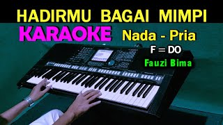 HADIRMU BAGAI MIMPI - Fauzi Bima | KARAOKE Nada Pria, HD