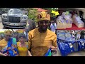 Nana kwame bediako cheddar classic enrty at grand akwasidae surprises otumfuo with cash and items