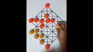 Traditional village game 22 beads | 🤯Mind✨ blowing strategy Battle game | 2 player bead 🧿game screenshot 3