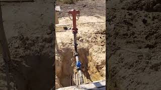 Day 29.Tiwas install fire hydrant. Install Gate Valve &amp; flange adductor.