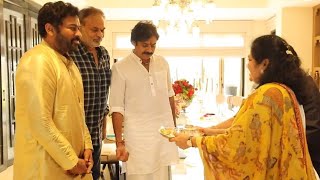 Pawan Kalyan \&   Raksha Bandhan Celebrations With His Sisters Video | Nagababu | NTV ENT