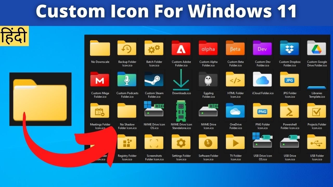 Custom Icons for Windows 11 Thread (Folders, Dropbox, Google Drive ...