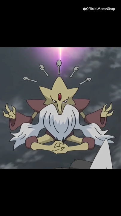 Alakazam go CRAZY! 👁️ 😂 #memes #shorts #funny #pokemon #pokemonedits #alakazam #anime #gaming