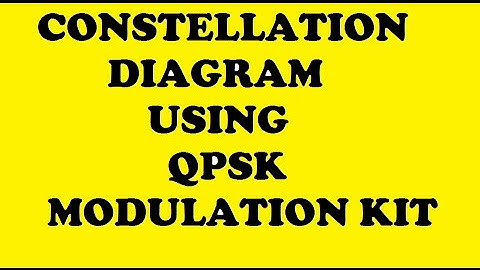 Constellation Diagram Using QPSK Modulation kit
