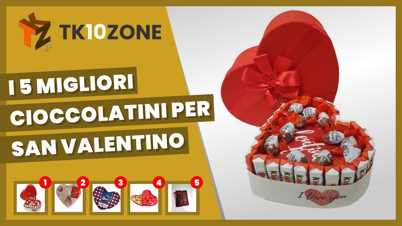 Le 5 migliori confezioni di cioccolatini per san valentino 