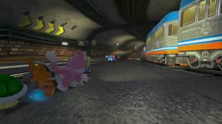 Wii U - Mario Kart 8 - Super Bell Subway Online Races Vilager, Cat Peach, Bowser & Toadette screenshot 5