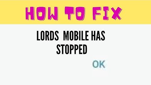 #lordsmobile #fing24 LORDS MOBILE HAS STOPPED WORKING, HOW TO FIX | FING 24 😌🆒