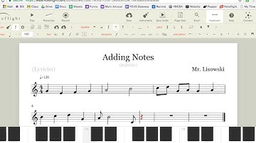 Noteflight - Adding Notes