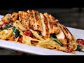 EASY Creamy Tuscan Chicken Pasta Recipe| V-Day Dinner Idea!