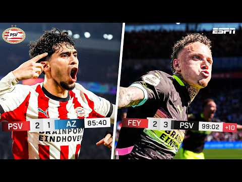 5️⃣0️⃣ 𝐋𝐀𝐒𝐓-𝐌𝐈𝐍𝐔𝐓𝐄 GOALS van PSV in de Eredivisie ⏰🥵 — football highlights