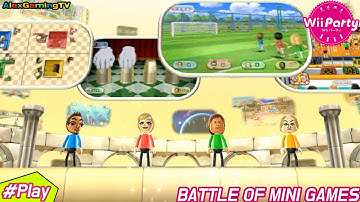 Wii Party - Battle of Mini Games ( Master CPU, Eng Sub ) Player Liam vs Alisha vs Steph vs Eddy