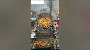 Automatic Sweet Mushroom Popcorn Machine#shorts#popcorn