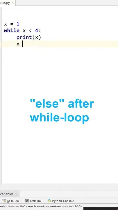 Python Else statement after While loop #Shorts - YouTube