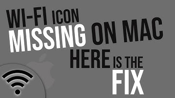 How to get WiFi icon back on Mac?