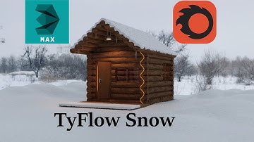3D Max TyFlow Snow Tutorial. The minutes when tyflow is shown are shown slowly #3dsmax #tyflow