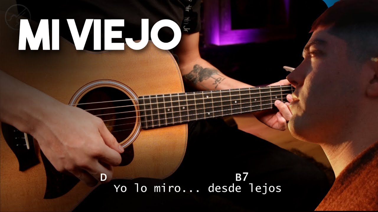 MI VIEJO - Kevin Kaarl GUITARRA Cover TUTORIAL | ACORDES Christianvib