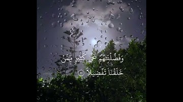 القرآن" حالات واتس من( سورة الإسراء) | القارئ شريف مصطفى 🎧🌼