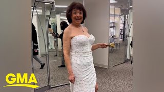 The story behind viral video of 80-year-old grandma shopping for wedding dress l GMA
