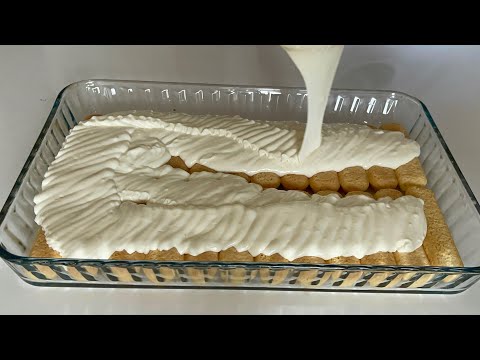 10 Dk’da Tam Bir İFTAR PASTASI✅Profiterol Lezzetinde Aşırı Kolay KEDİ DİLLİ PASTA Tarifi 👌