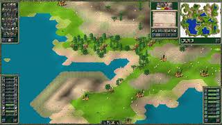 Settlers II (RttR) - Mapgen Map IV - visit Settlers2.net/map-generator