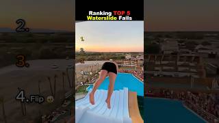 Ranking Top 5 Waterslide Fails 😭😭 #usa