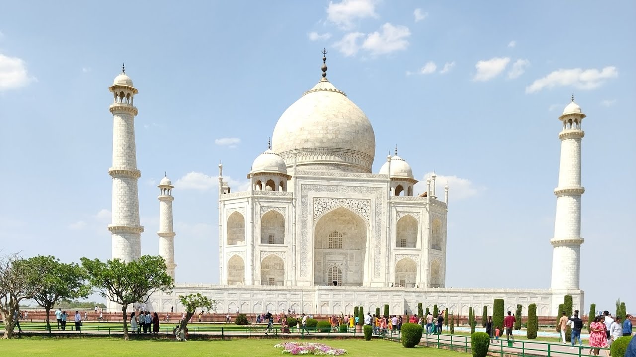Tajmahal and Tajmahal fort full view - YouTube