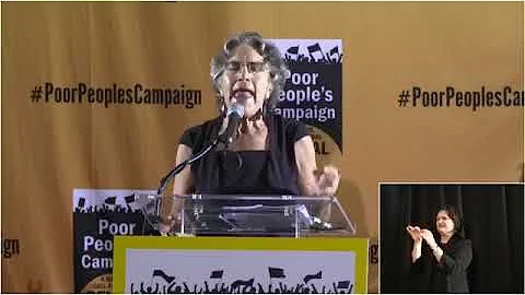 Phyllis Bennis at the Poor People's Campaign Freed...