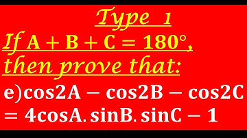 If A+B+C=180°, then prove that:cos2A−cos2B−cos2C=4cosA.sinB.sinC−1