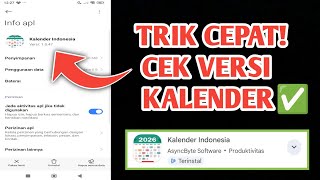Trik Mudah Mengetahui Versi Aplikasi Kalender Indonesia Tanpa Masuk Play Store #DroidPandu screenshot 3