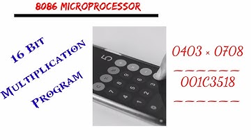 Write an ALP for 16 BIT Multiplication  in 8086 Microprocessor | S Vijay Murugan