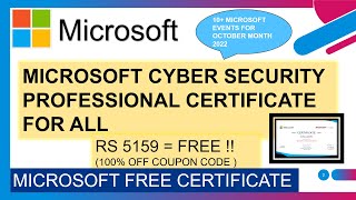 Microsoft Free Cyber Security certification | 10+ Free Training Events for October 2022 screenshot 3