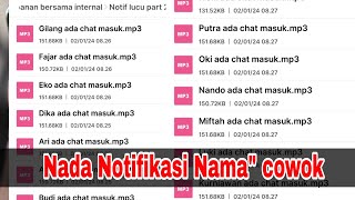 Nada pesan WhatsApp nama nama cowok Cek nama kalian ada Tidak.!!