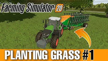 Farming Simulator 20 - State Farm Dawn map | Planting Grass EP#01 I Fs 20, Mods | Fs 20, Timelapse