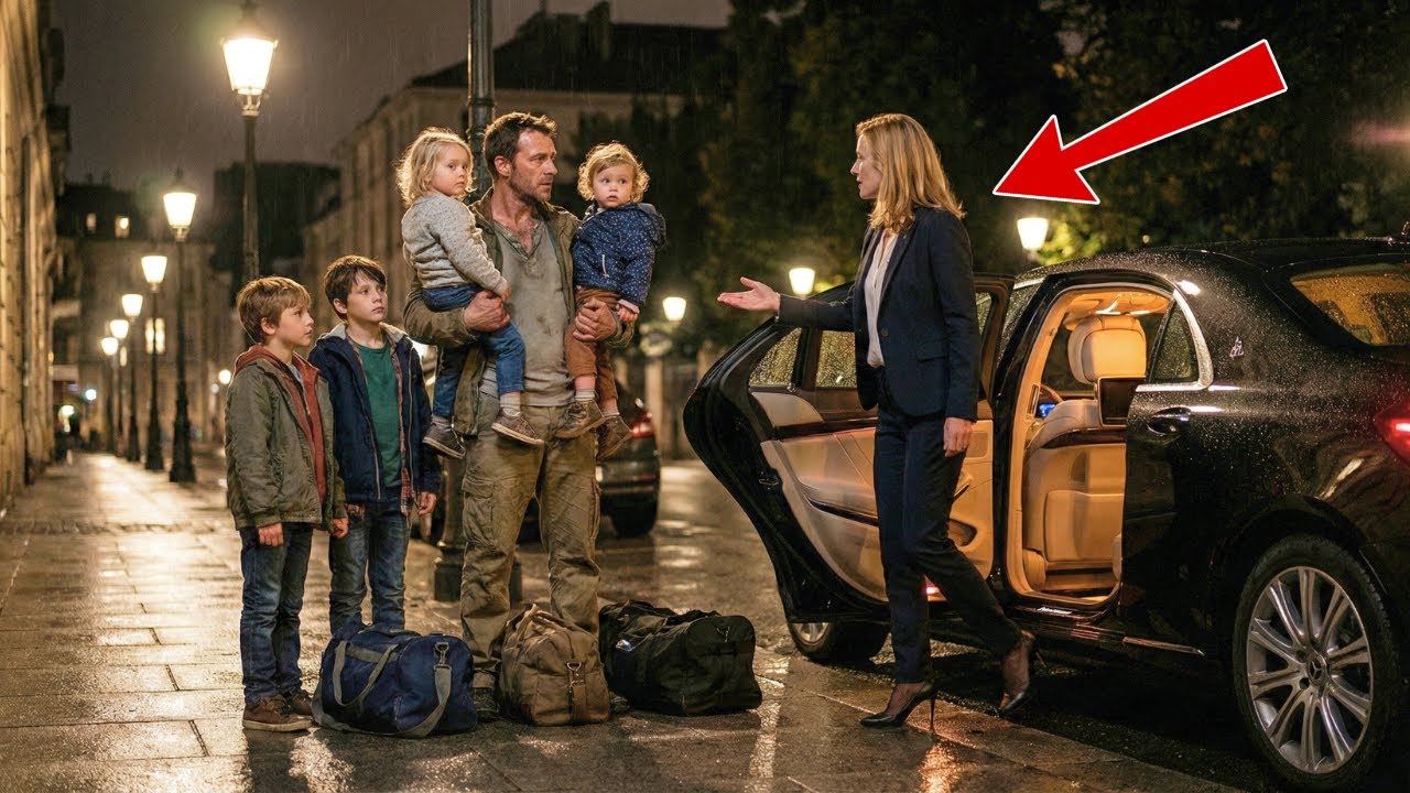 Siromašni samohrani otac ostao je na ulici s četvero djece — tada se pojavila žena milijarderka…