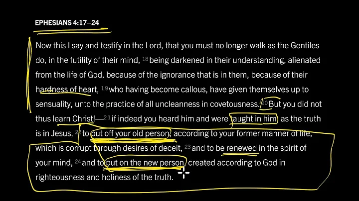 Why New Clothes in Christ? Ephesians 4:17–24, Part 6