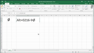 How to Type Diameter Symbol in Excel