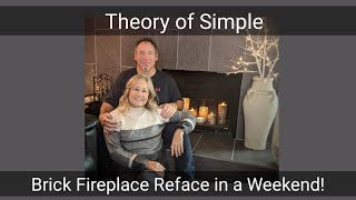 How To Do a Brick Fireplace Reface in a Weekend!