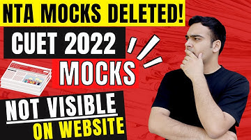 NTA has deleted CUET Mocks !😱 Mistakes in Mocks